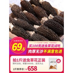 纯野生羊肚菌干货煲汤羊肚蘑甘南藏区特产养生食材鲜50克农家山货
